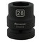 Dynamic 1" Drive Standard Socket, Black Phosphate, Tools 28MM X 1" Drive, 6 Point Standard Length D025028 - alternate 7